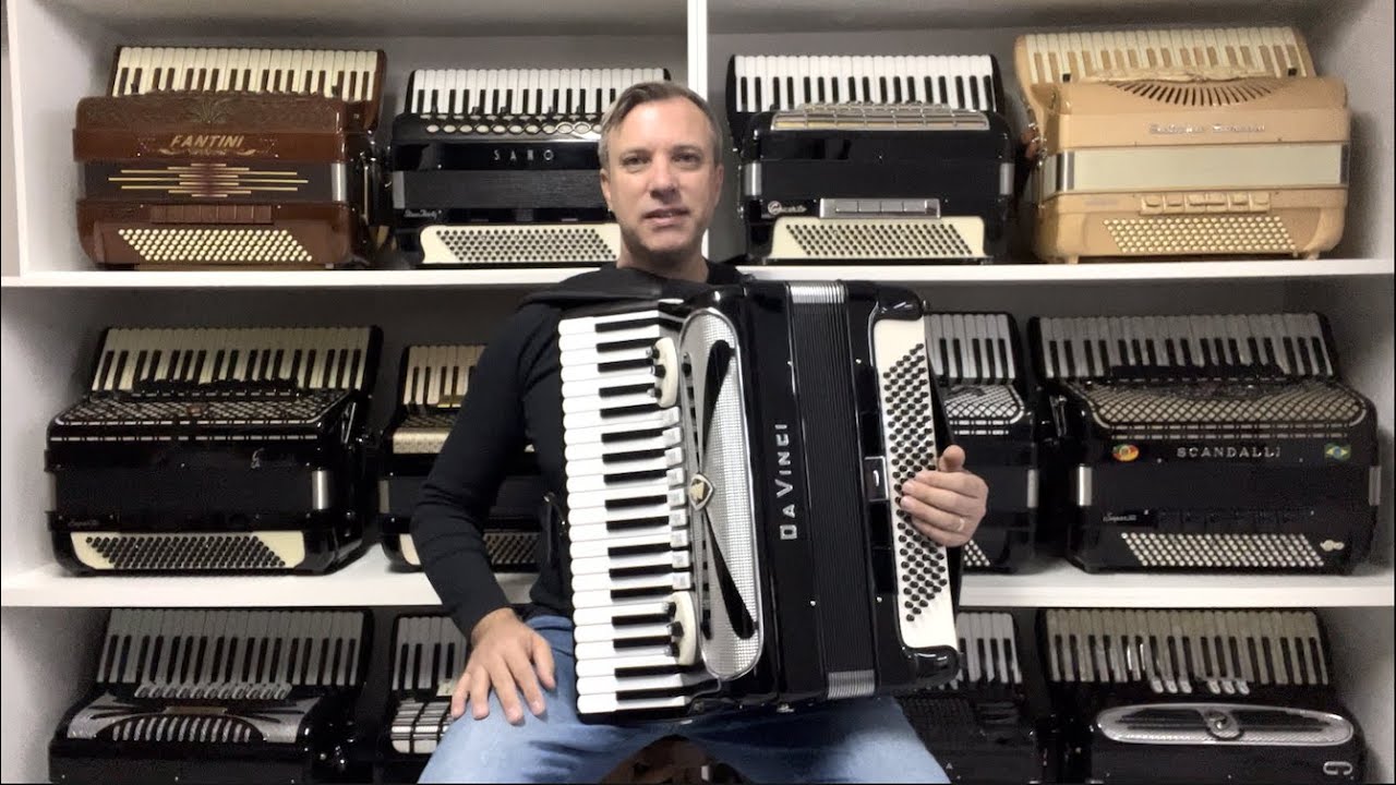 Acordeon Da Vinci MM Special - Quarta Oitavada 9/5 Registros - 49 cm - Jeferson Oliveira