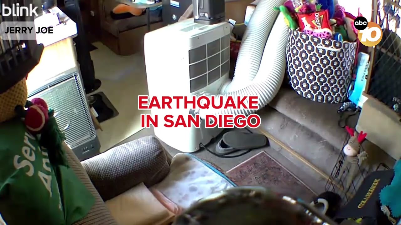 WATCH: Earthquake shakes homes in San Diego County