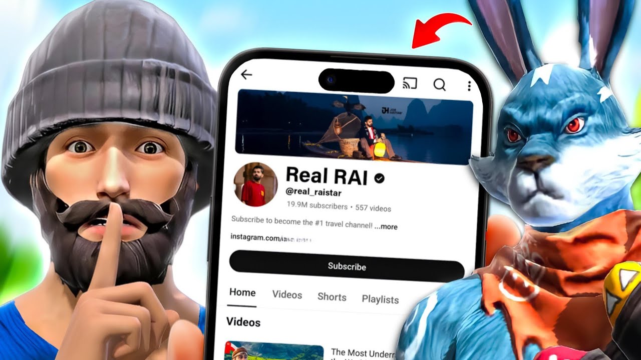 I Found FF YouTubers Secret Channels 