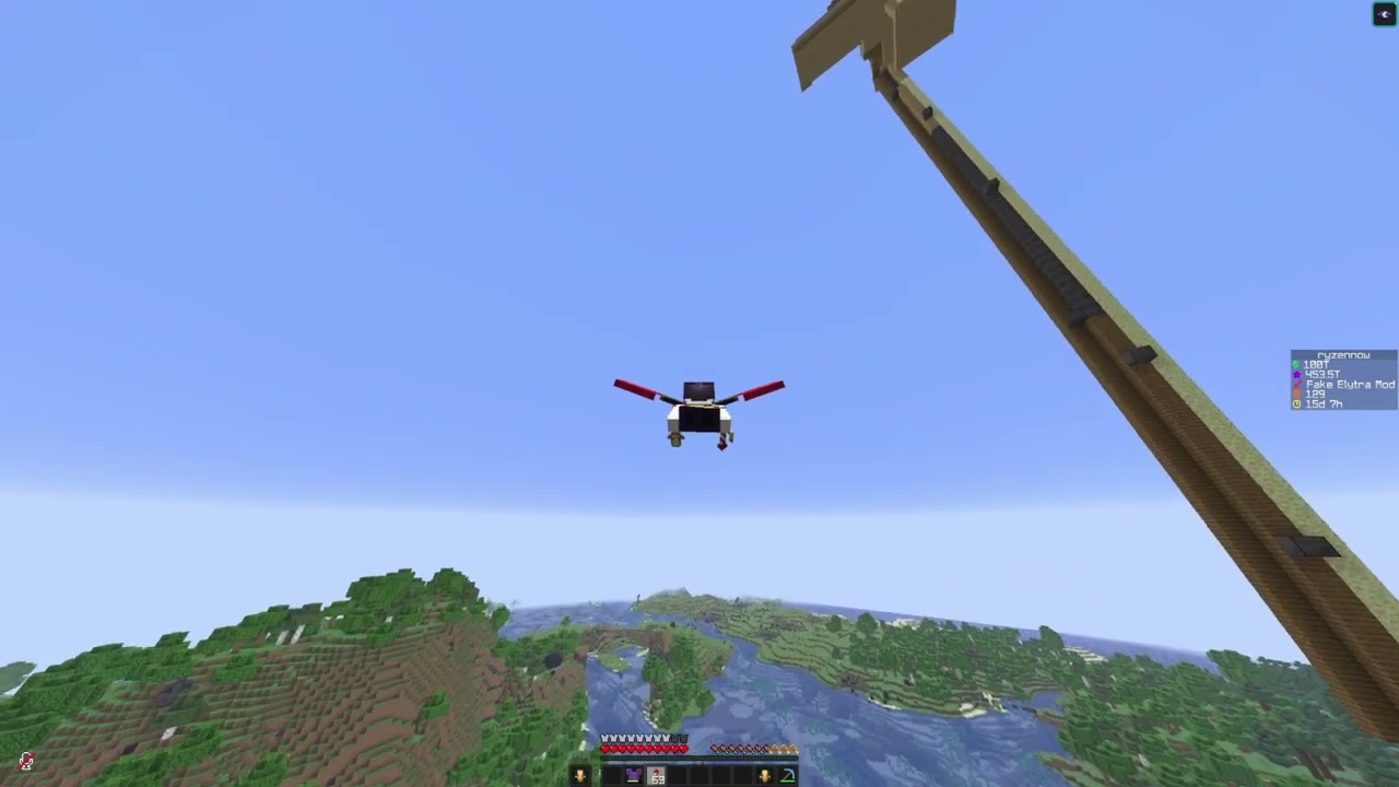 I made a real flying fake elytra mod - Elytra Mod ( A First Look )