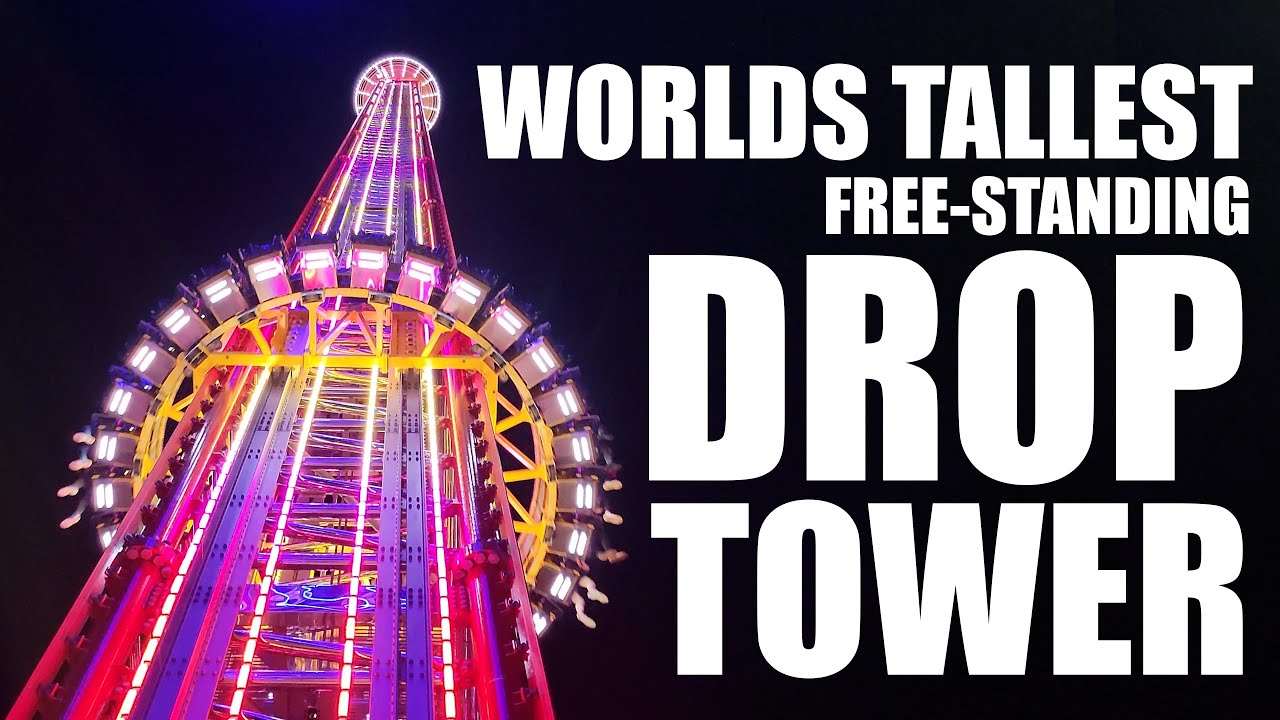 Orlando Free Fall || World's Tallest Free Fall Drop Ride || Icon Park || Orlando Florida