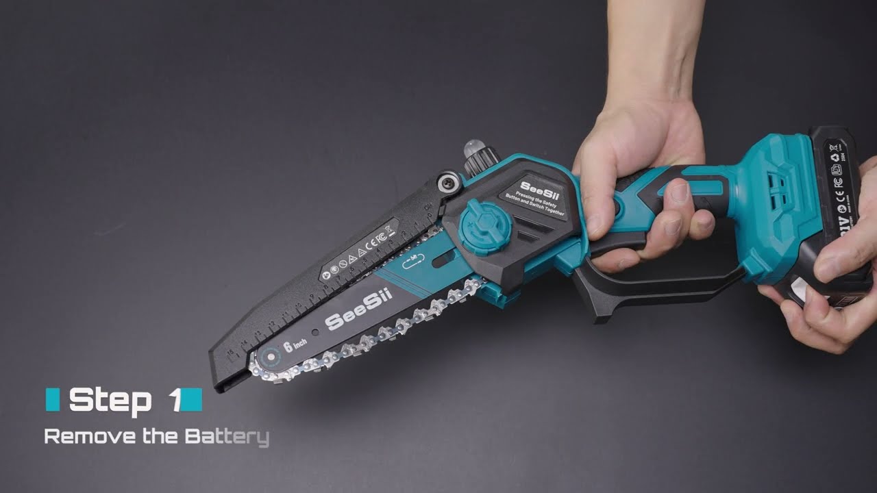 How to Adjust Chain Tension on SEESII P6 Ultra 2-in-1 Pole Saw