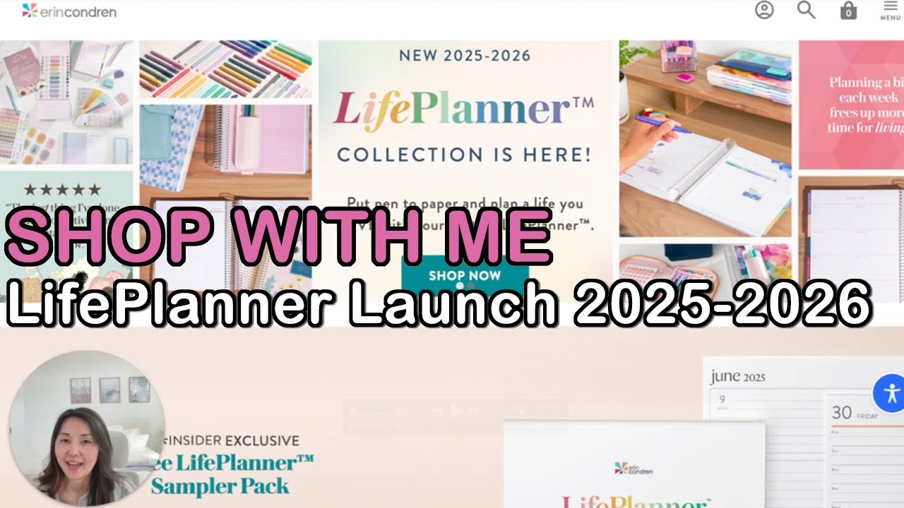 Shop with Me | Erin Condren LifePlanner Launch 2025-2026