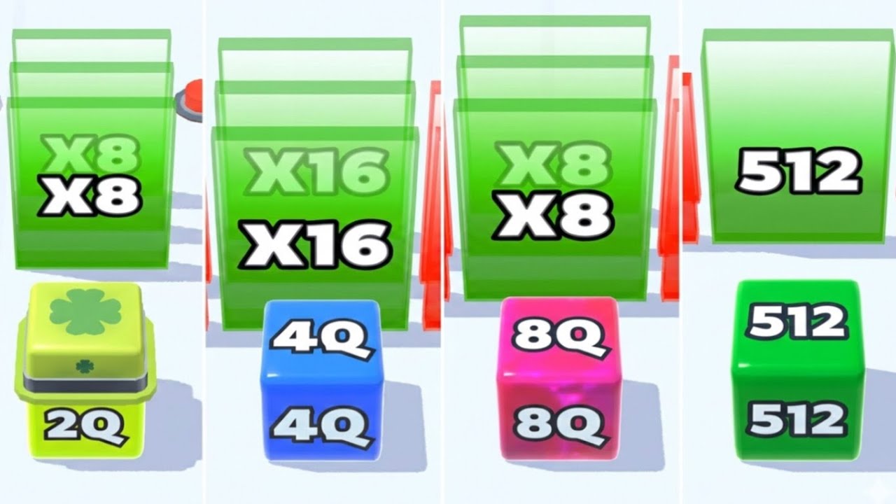  Jelly Run 2048 ULTIMATE Gameplay  Play Showdown! | 2048 To 128U Race 🔥