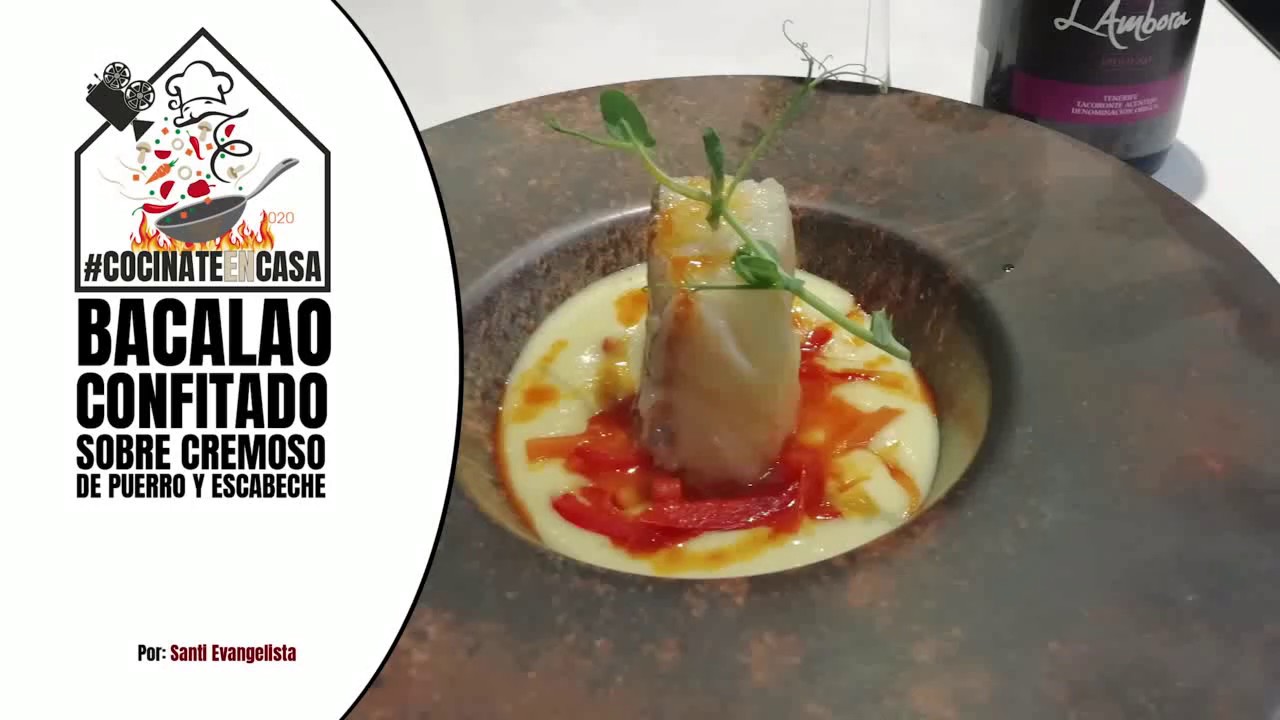 COCINATE EN CASA 12 bacalao confitado