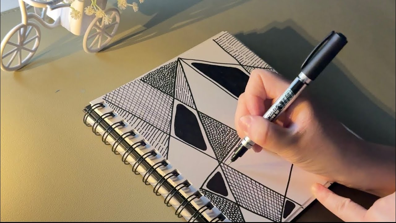 Relax your mind with this simple zendoodle for beginners!#doodle #youtubevideo 