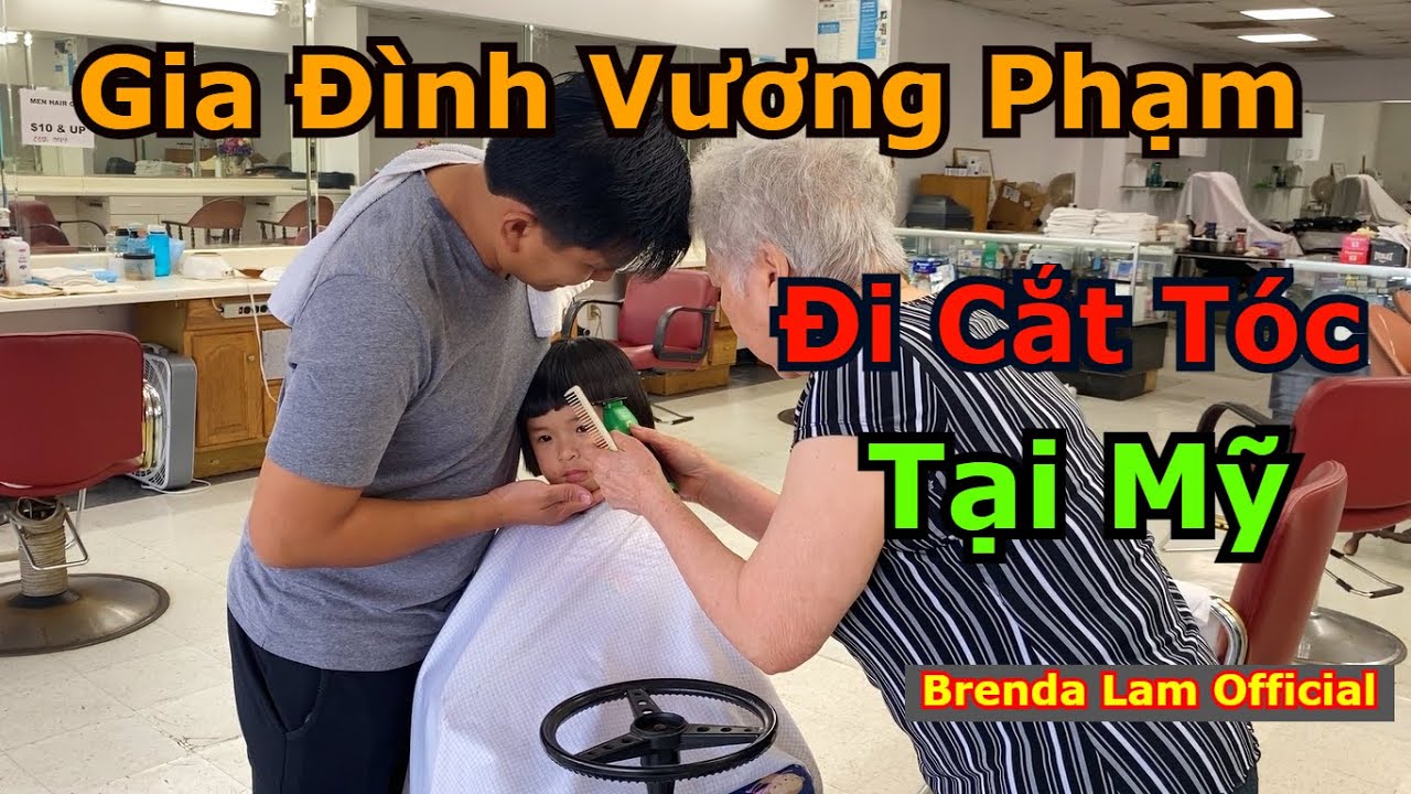 Brenda Lam || Cả Gia Đ&igrave;nh Vương Phạm Tới Tiệm Cắt T&oacute;c C&ocirc; Nhi Tại Texas