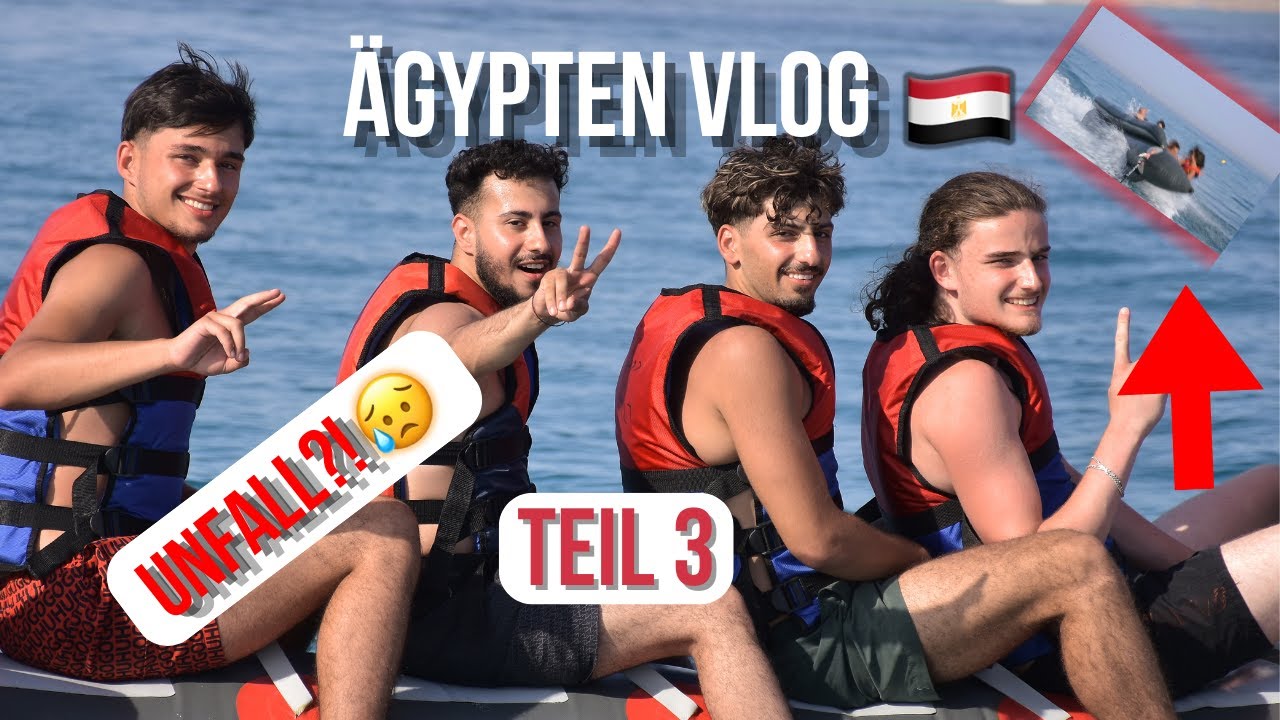 Hula Hula Insel, Pyramiden & EIN UNFALL! 😵 Unser letzter Tag in Ägypten 🌴🇪🇬 | Ägypten Vlog Part 3 🔥🌍