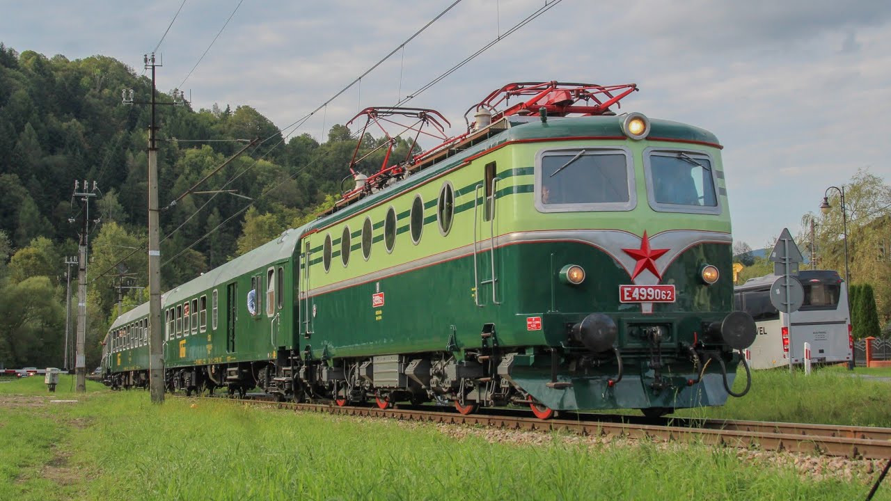Słowacki pociąg specjalny i inne na odcinku granicznym w Muszynie 