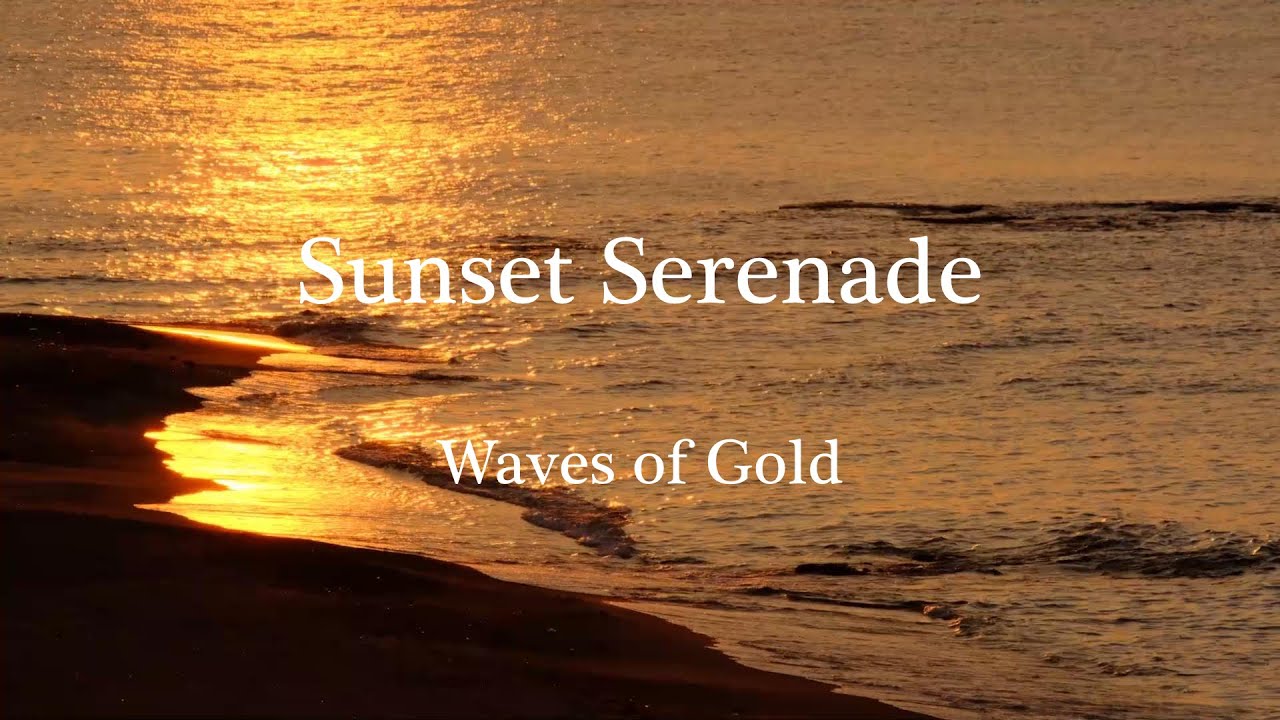 Relax with Golden Waves at Hakuto Coast(4K/ASMR)- 30Minutes