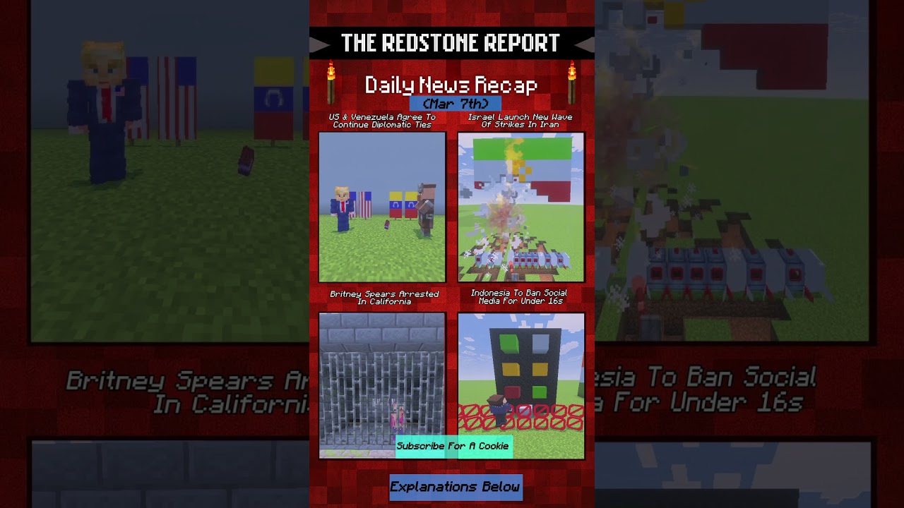 News Explained In 10 Seconds #minecraft #headlines #news #iran #usa #trump