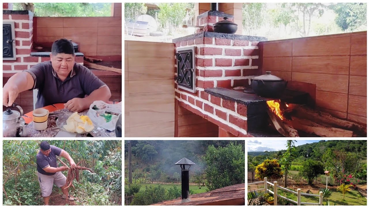 DA ROÇA PRA PANELA//INAUGURANDO O FOGÃO À LENHA