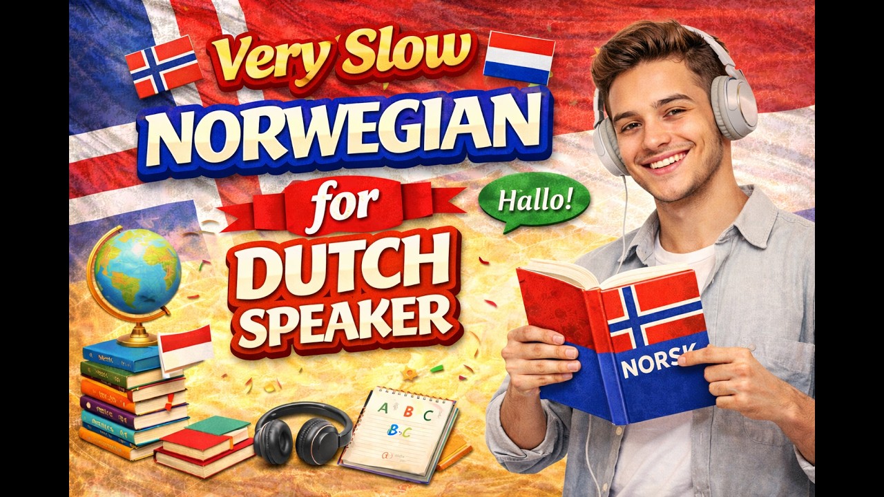 Noors voor Beginners: De Langzame Methode die Werkt! (Uitspraak + Frasen voor Nederlanders)