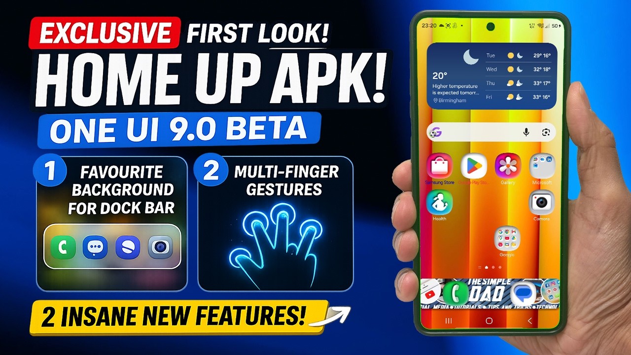 🚨 ЭКСКЛЮЗИВ! Утечка Home Up для One UI 9.0! БЕЗУМНЫЕ новые жесты и кастомизация док-бара!