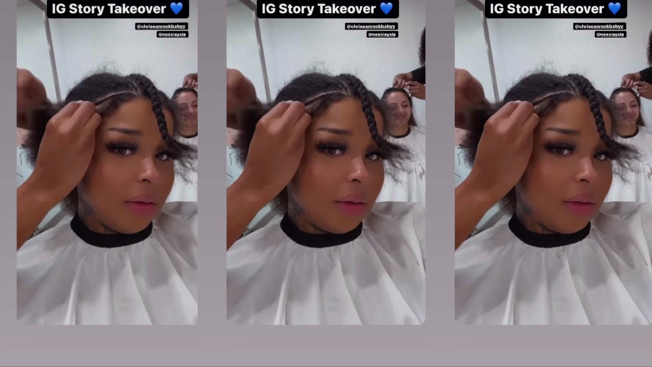 BLUEFACE GF CHRISEANROCK GETS HER HAIR DID!