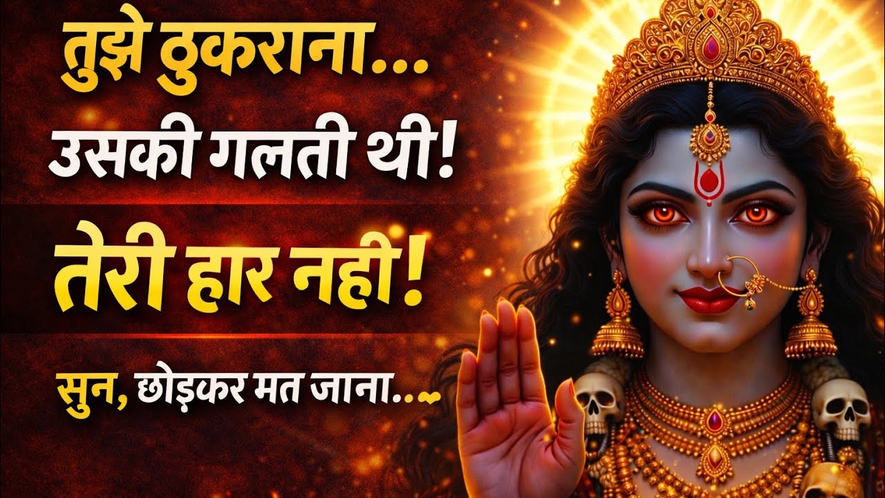 तुम्हें हटाया नहीं गया… चुना गया है ⚡ | माँ काली का दिव्य संदेश”