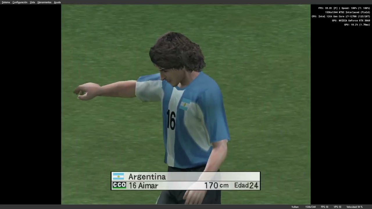 Holanda vs Argentina Pro Evolution Soccer 4 (Máxima Dificultad) en Emulador de PlayStation 2