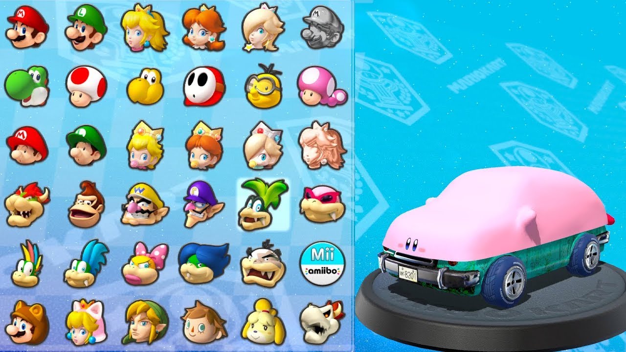 What if you play Karby (Kirby Car) in Mario Kart 8 Deluxe (Mushroom Cup) (4K)