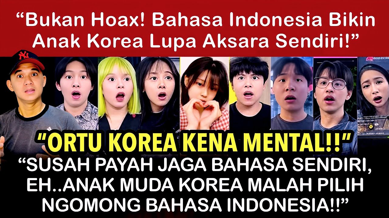 “Ortu Korea Sampai Emosi! Anak-Anak Lebih Bangga Ngomong Pakai Bahasa Indonesia!” #bahasaindonesia 