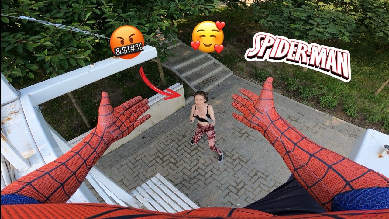 BEST TOP 3 SPIDER-MAN ESCAPING CRAZY FITNESS GIRL (LOVE Parkour POV) @Piro.j0k 