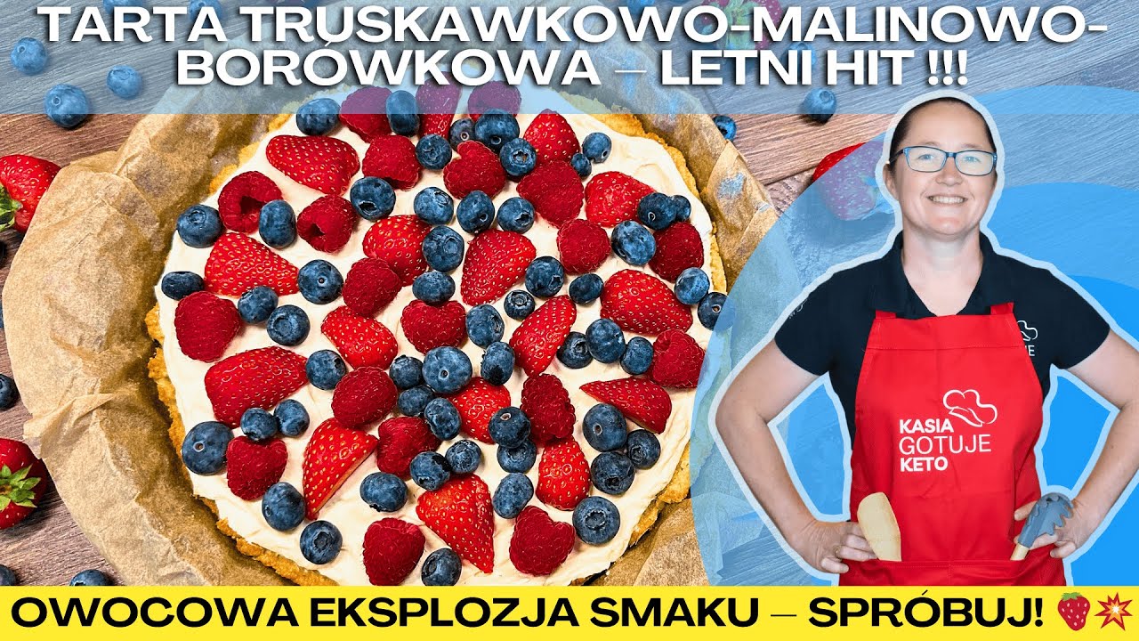 OWOCOWA TARTA Z KRUCHYM SPODEM – LEKKA I PYSZNA