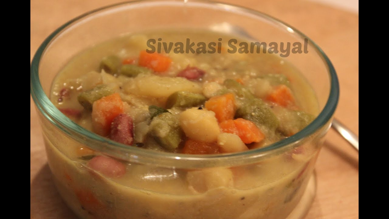 Veg Kurma(வெஜ் குருமா)Sivakasi Samayal / Recipe - 49