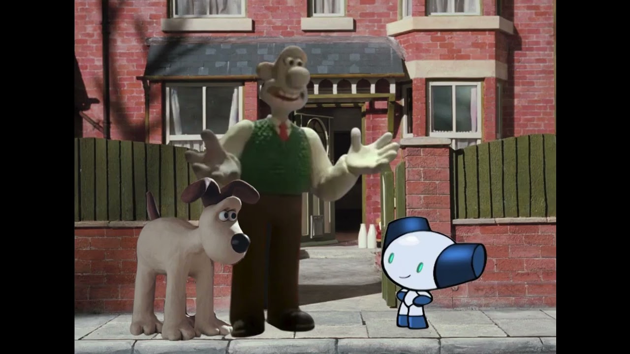 Wallace & Gromit meeting Robotboy