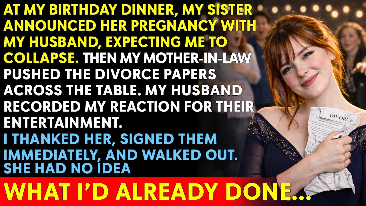 my sister announced her pregnancy with my husband—then my mother-in-law handed me a divorce. So I...