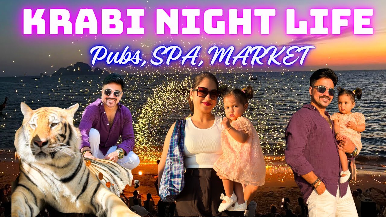বাঘের সাথে স্বপ্ন পূরণ ❤️| Phuket To Krabi Tour | Krabi Night Market | Tiger Kingdom 🐅| Aonang Beach