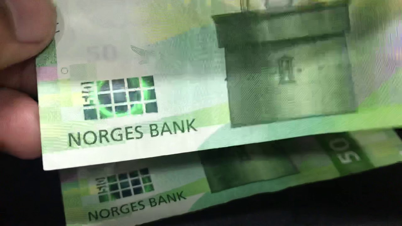 50 NOK NEW BANKNOTES NOWAY KRONE