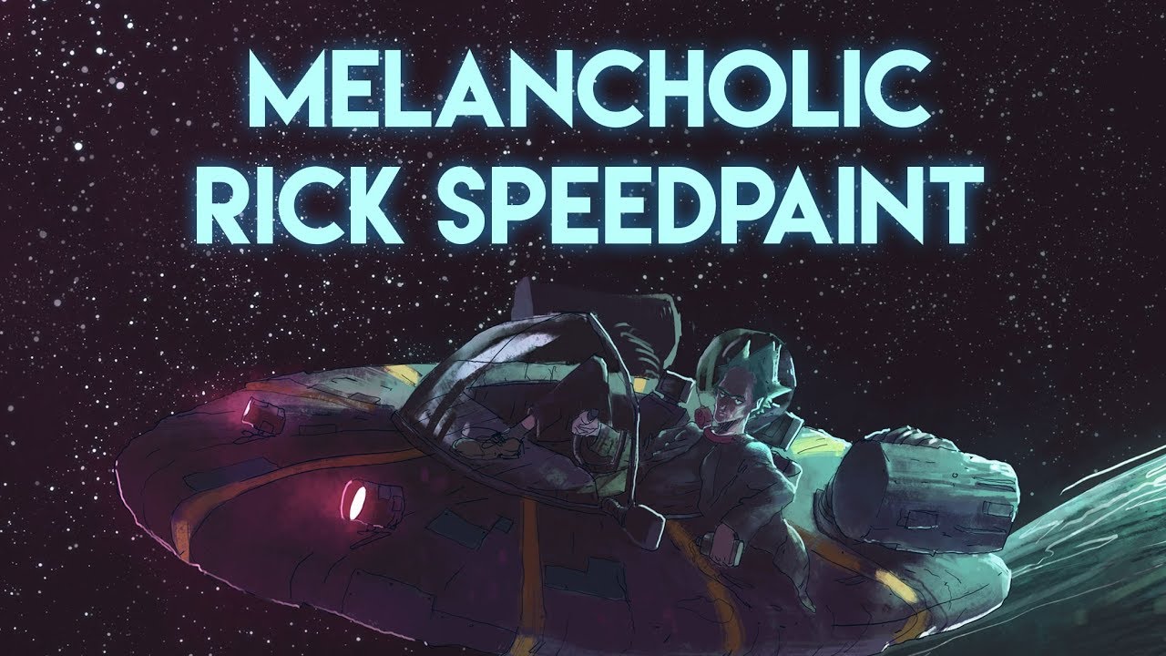MELANCHOLIC RICK | Rick and Morty Digital Speedpaint
