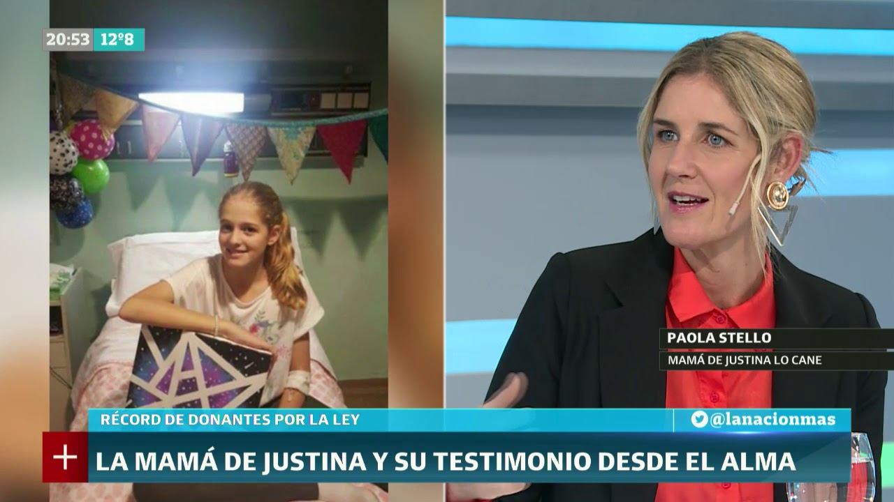 Día nacional de la donación de órganos y tejidos: Habló la mamá de Justina Lo Cane