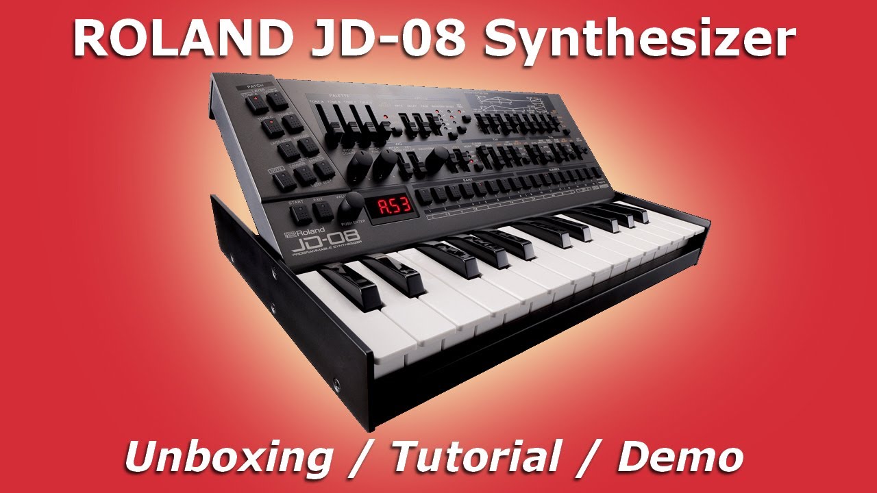 ROLAND Boutique JD-08 Synthesizer | Unboxing / Tutorial / Demo