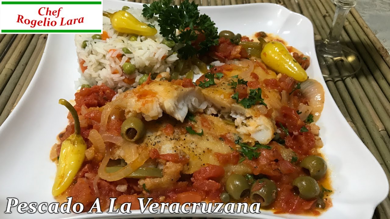 PESCADO A LA VERACRUZANA, DELICIOSA RECETA!