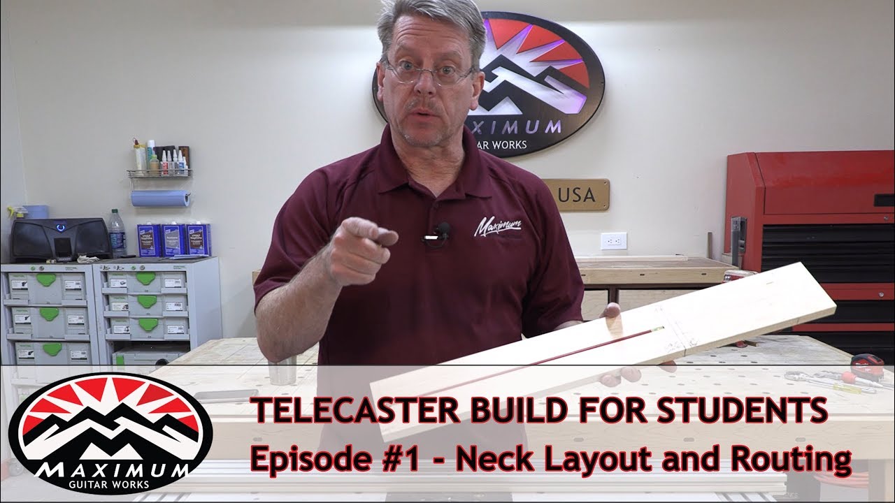 Telecaster Build - Part 1 - Neck Layout and Routing