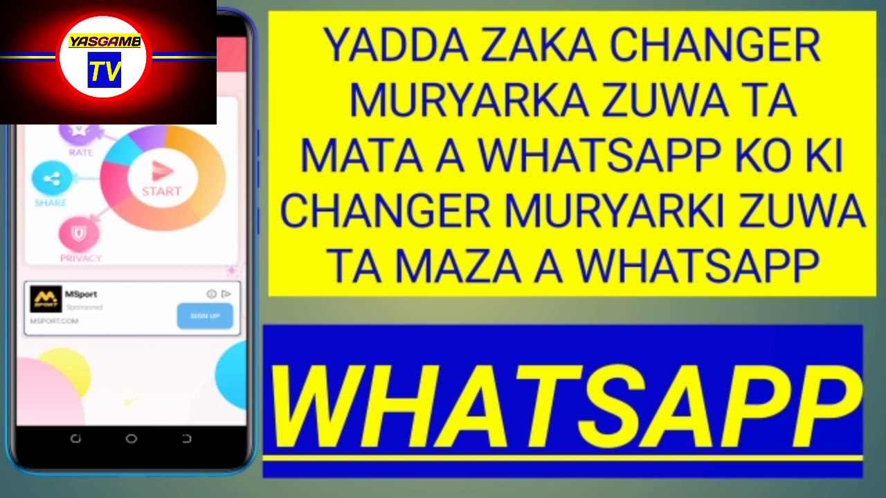 Yadda zaka change muryarka zuwa wata muryar a WhatsApp ko ki change muryarki zuwa wata muryar a What