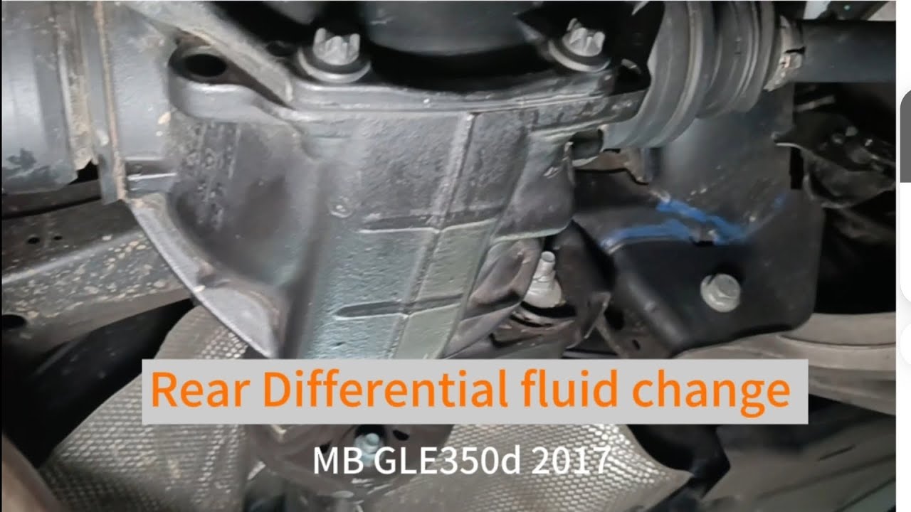 Rear differential fluid change Mercedes Benz GLE350d 2017 W166