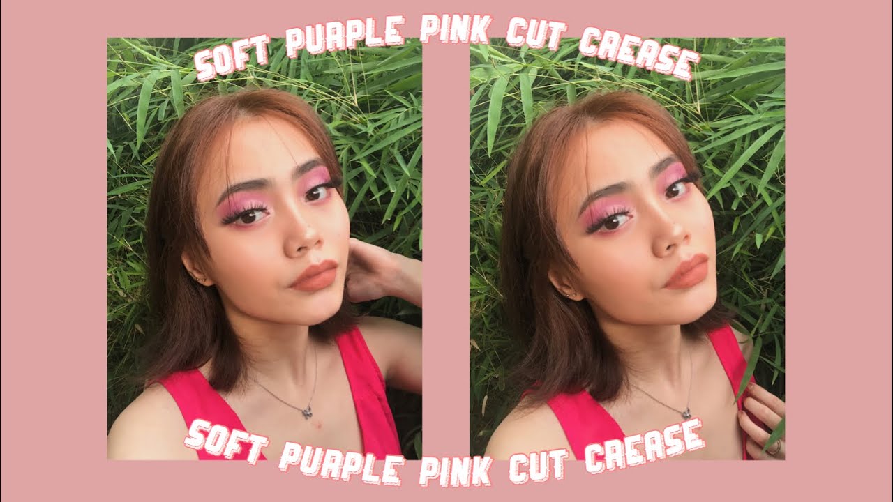 Soft purple pink cut crease makeup look ft. (Beauty Glazed color board palette)
