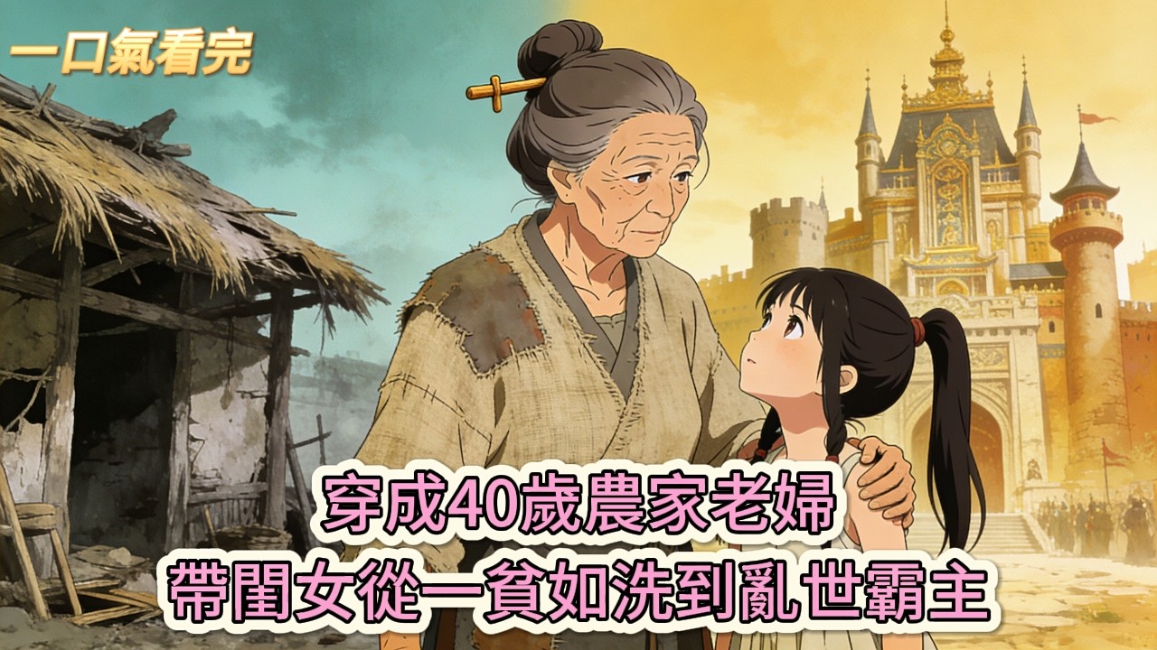 完结小说💕《穿越成爲古代老婦》穿成40歲農家老婦，帶閨女從一貧如洗到亂世霸主#推文 #小说 #悠悠书屋