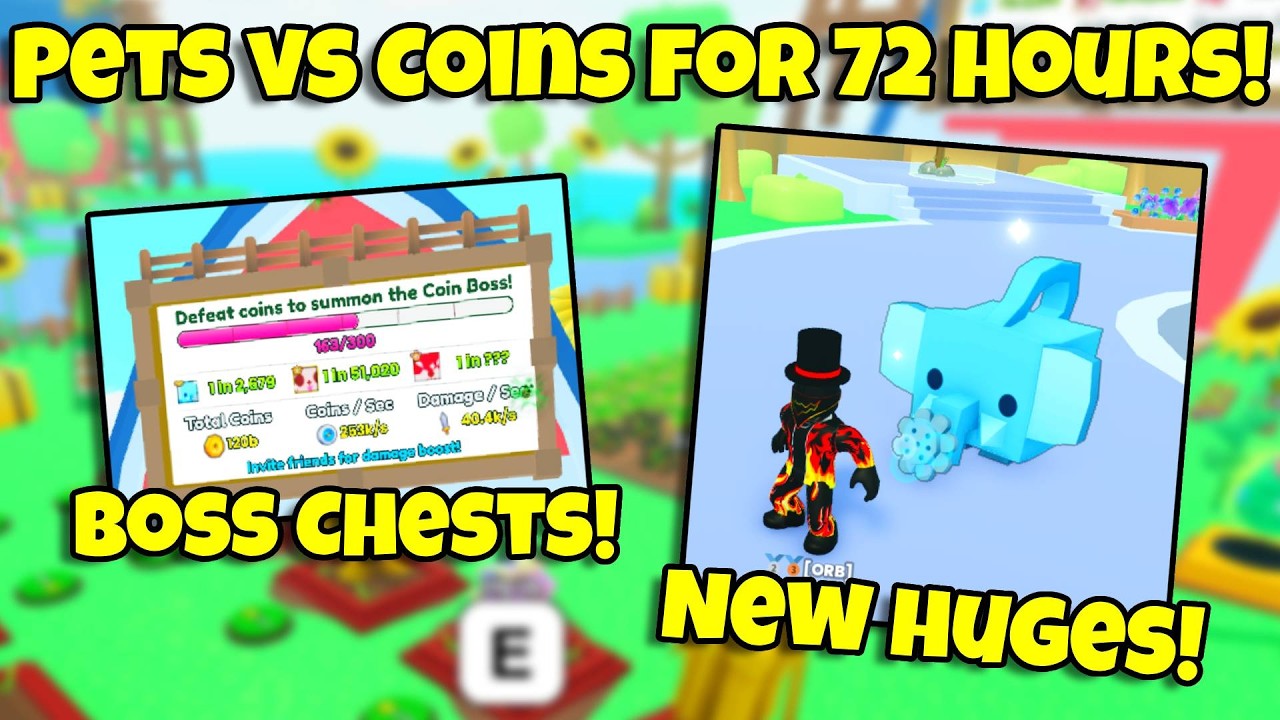 So Much profit! | Pets vs Coins for 72 Hours in Ps99 | Pet Simulator 99