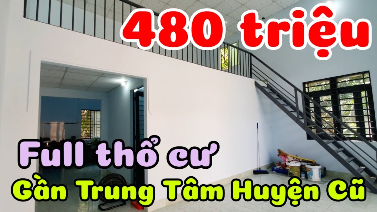 Bán nhà 480 triệu đất full thổ cư gần trung tâm Dương Minh Châu Tây Ninh cách Núi Bà Đen 5km