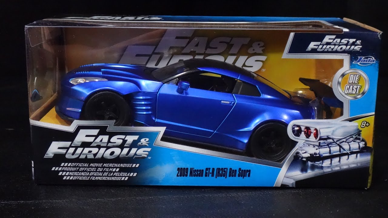 Fast & Furious 6 - Nissan GTR Ben Sopra R35 - Jada Toys Unboxing - 1/24 Scale Model Car