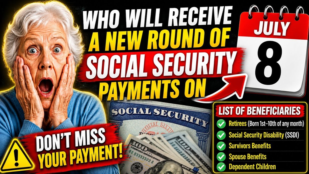 💵 Social Security Payments July 8, 2026 Who Gets Paid? Full List of Eligible Beneficiaries Revealed!