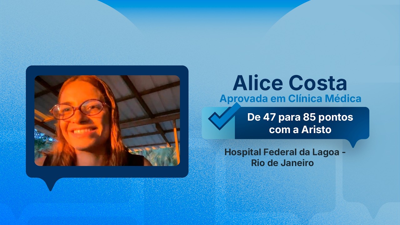 De 47 para 85 no Enare: como a Alice conquistou Clínica Médica no Hospital da Lagoa