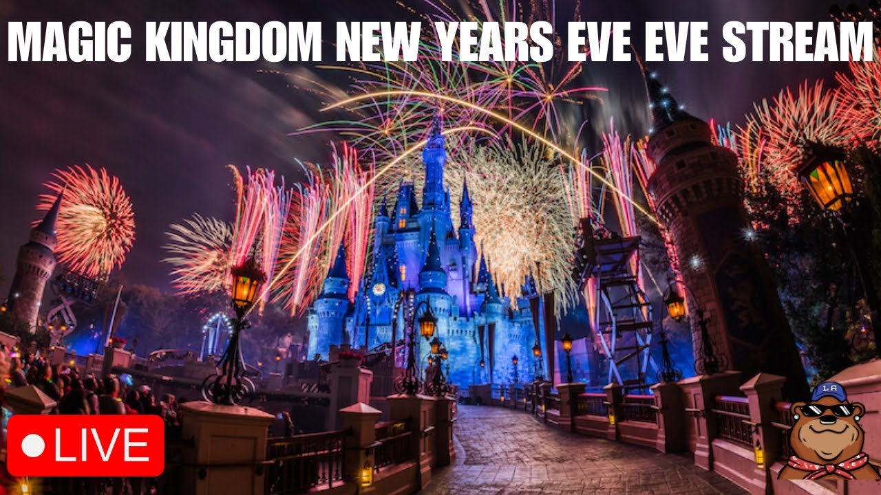 🔴 Live: Magic Kingdom New Years Eve Eve Stream - Fantasy in the Sky Fireworks and More! - 12.30.23