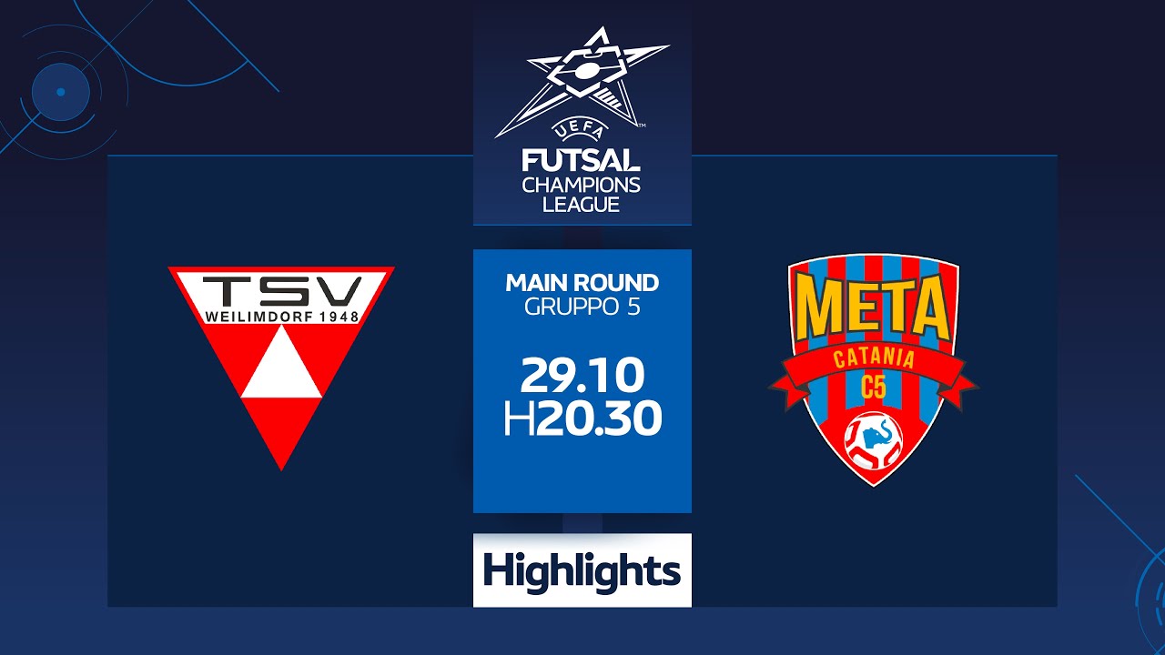Weilimdorf-Meta Catania 1-6 | Gol e highlights | UEFA Futsal Champions League | Day 1