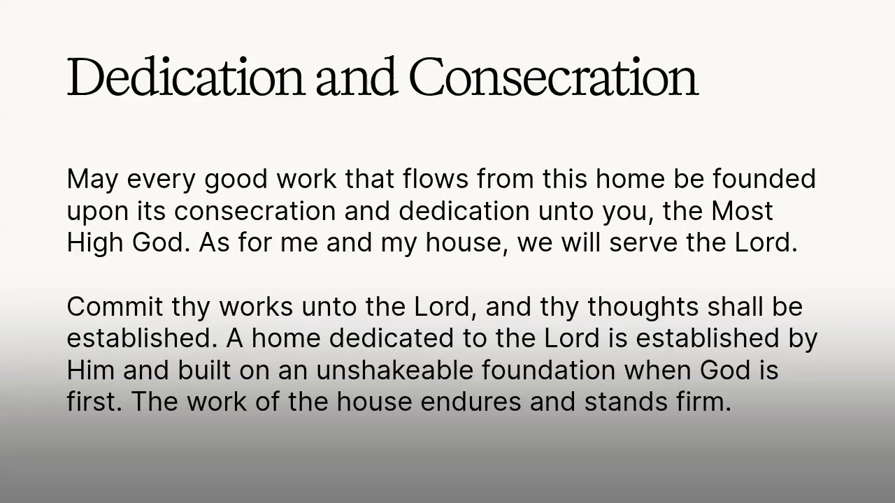 A Prayer of Blessing over the Home and Land