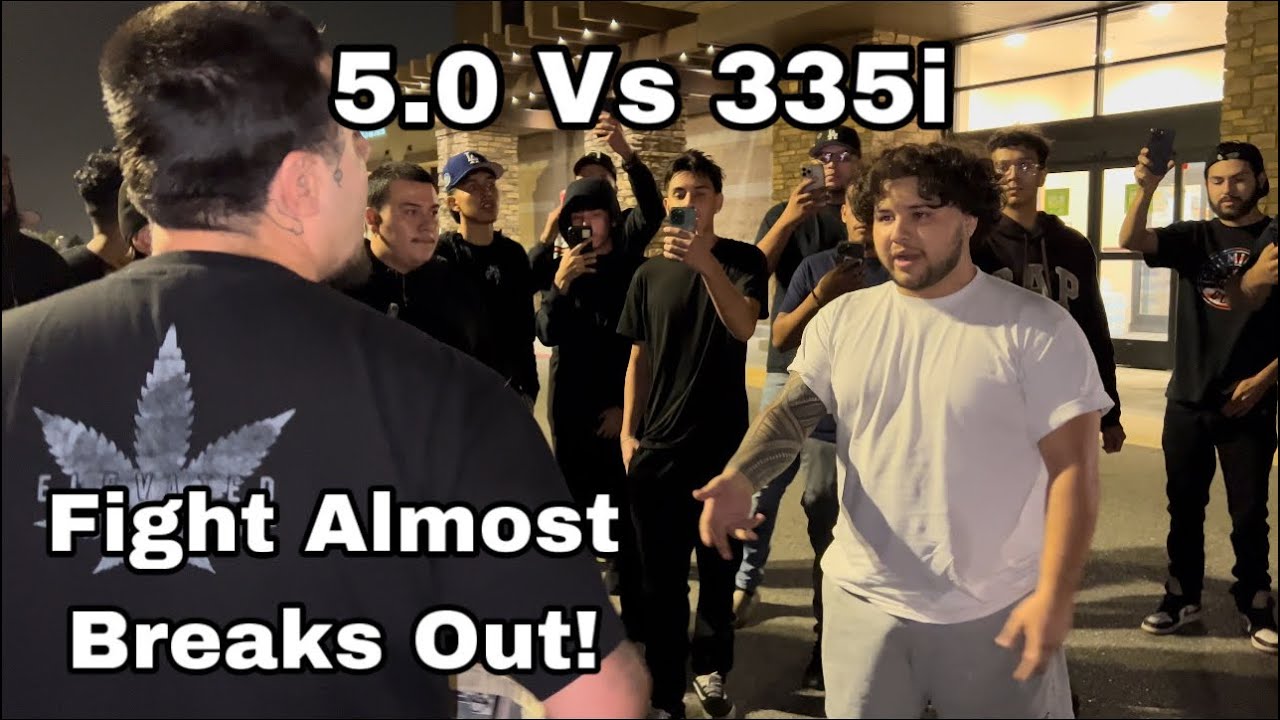 5.0 Vs 335i | Major Drama! $1,600 Pot #Ford #Mustang #BMW