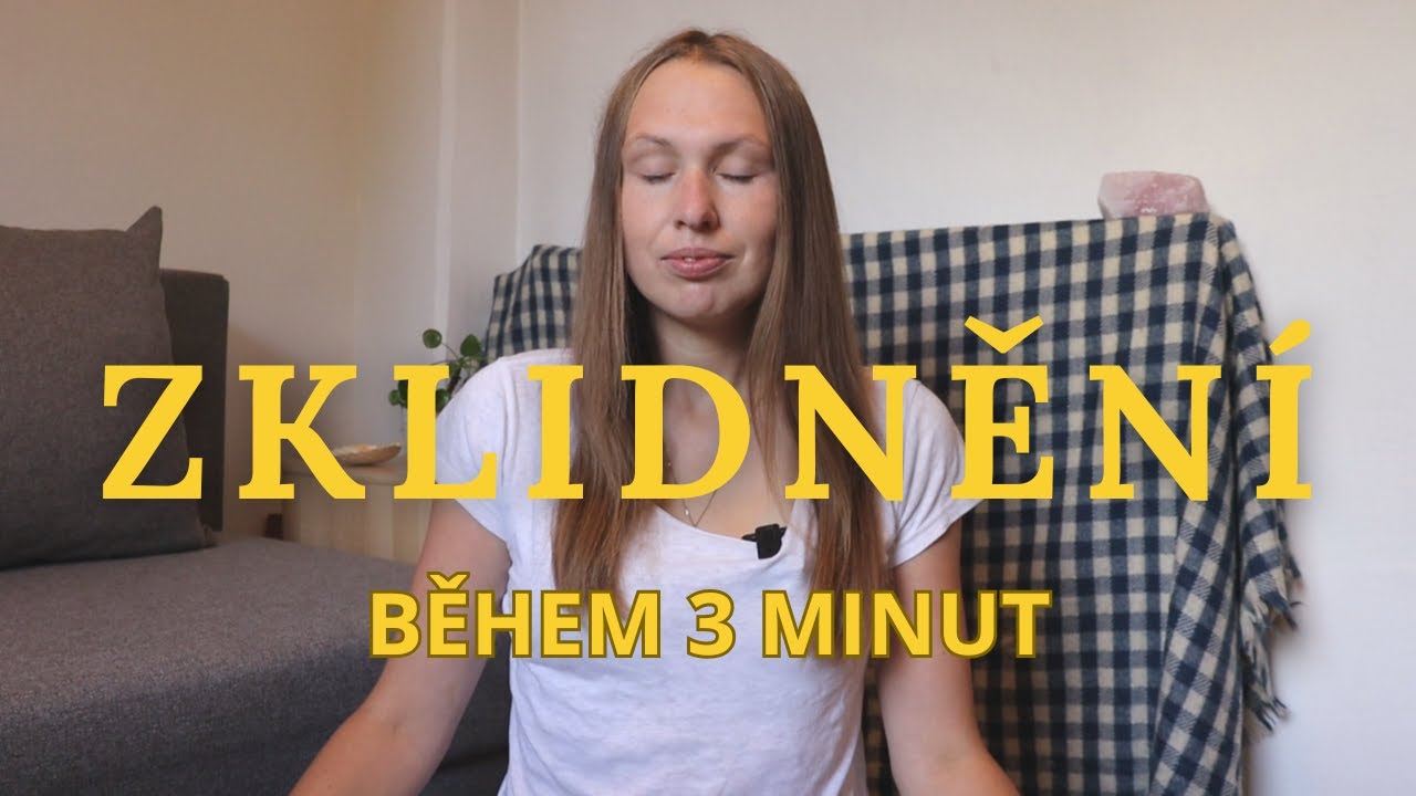 Instantní zklidnění při stresu a úzkosti, cvičení, které zabere jen 3 minuty