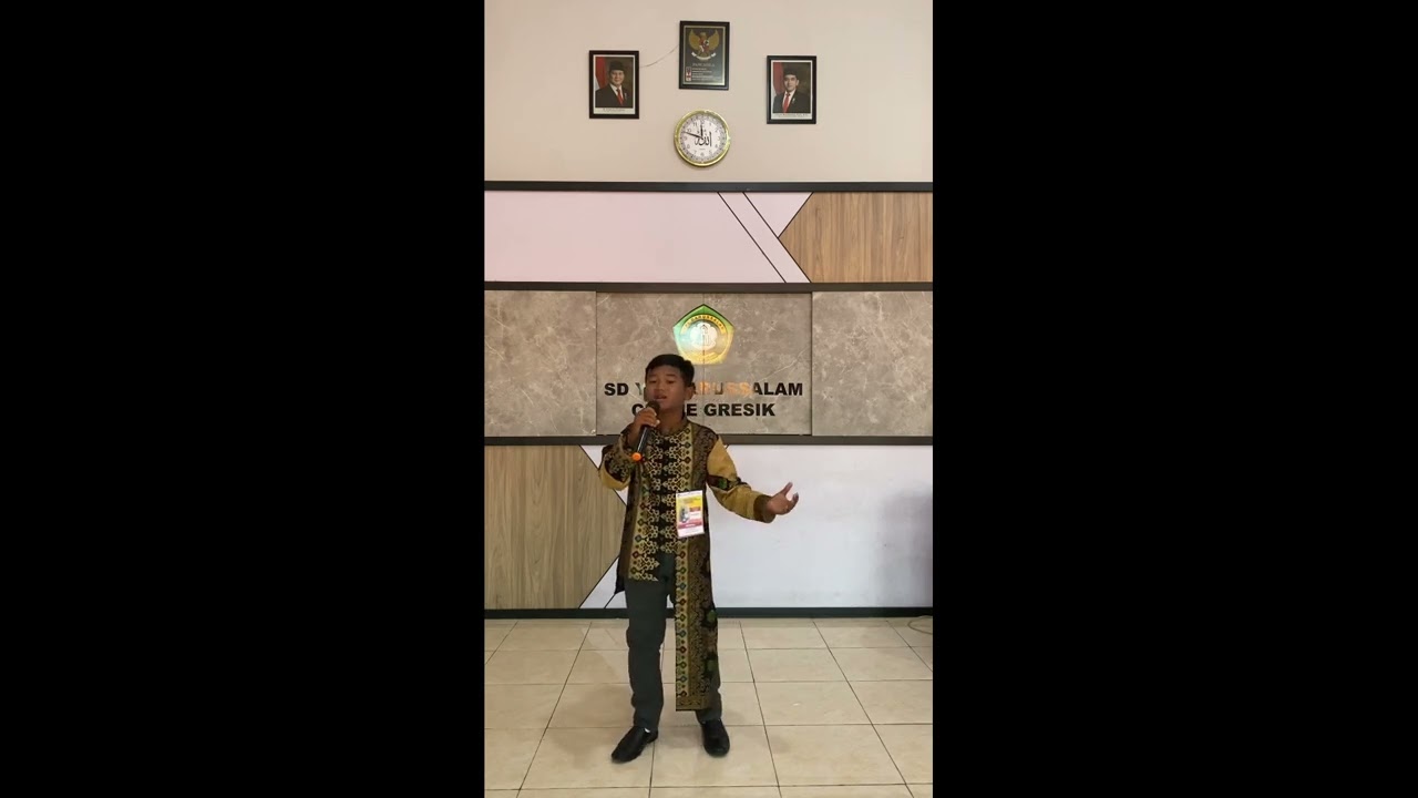 Penyisihan SD Menyanyi Solo Kab Gresik Zafran Danish Ahza